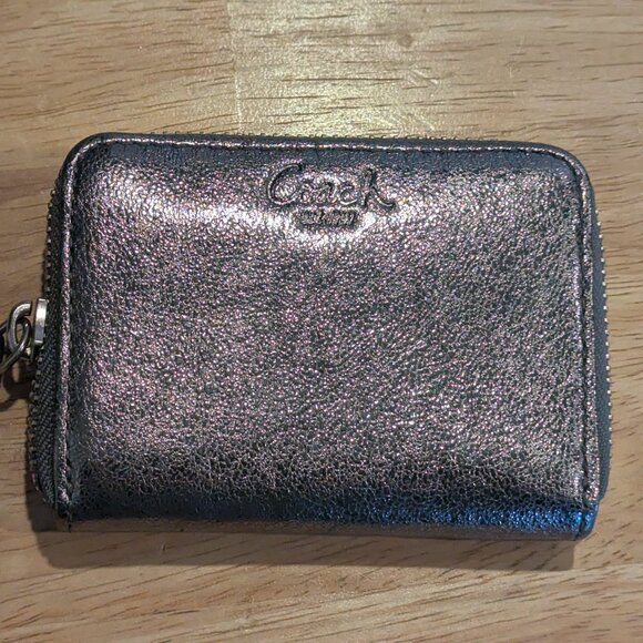 Coach Silver/Chrome Wallet - Picture 1 of 5